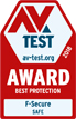AV-TEST Best Protection award 2018 F‑Secure SAFE